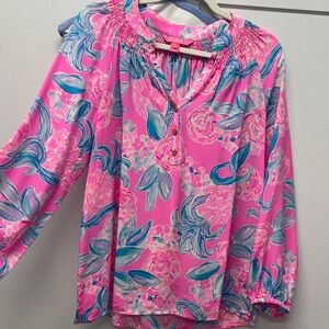 Lilly Pulitzer floral print Elsa top